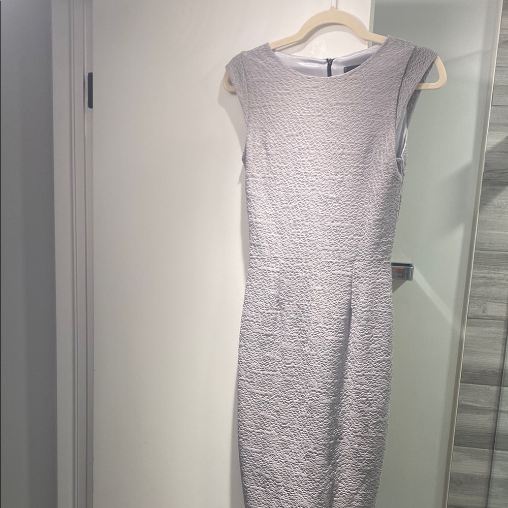 Oak and fort smallElegant Textured Gray Dress fully lined size small EEUC